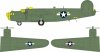Eduard BIG72190 B-24D part II for AIRFIX 1/72